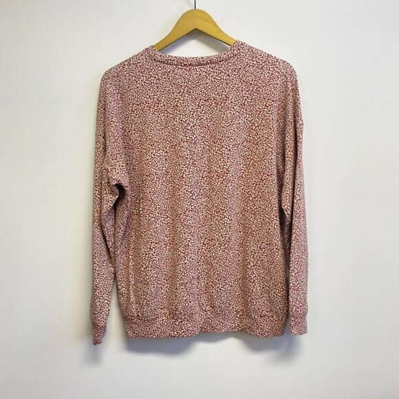 Athleta Pull Over Leopard Print Crew Neck Top - Picture 9 of 10